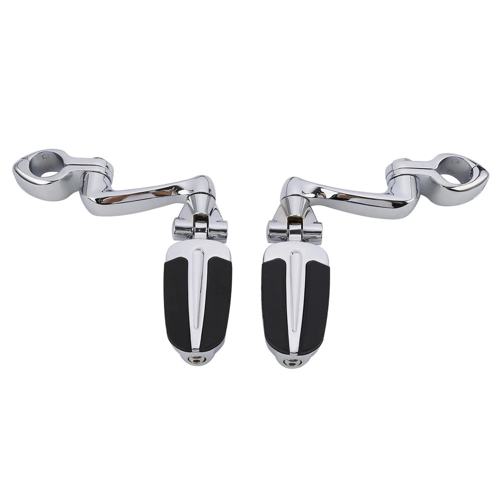 1 1/4" Highway Bar Footpegs Peg Mount for Harley Touring Electra Road Glide
