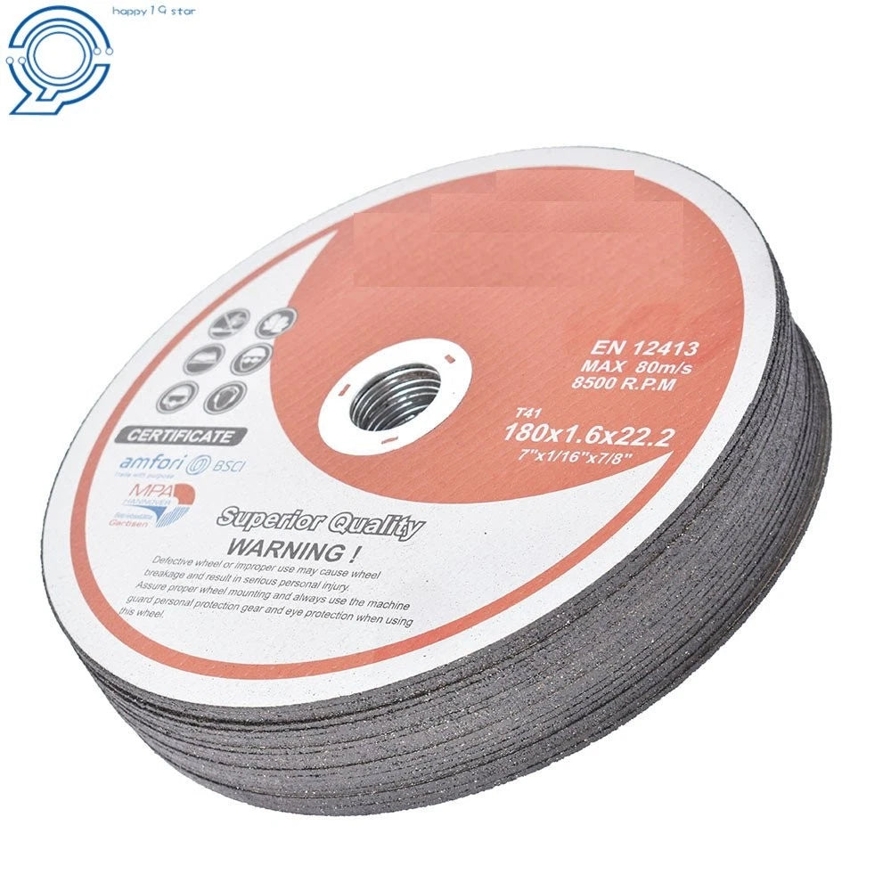 25 Pack Cut-off Wheels for Metal & Stainless Steel (7"x7/8"x1/16")