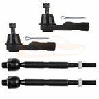 Set of 4 Steering Tie Rod Ends for Honda CR-V (2007–2011)