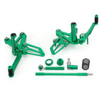 Green Rear Sets Footpegs for Kawasaki Ninja ZX-25R (2020–2021)