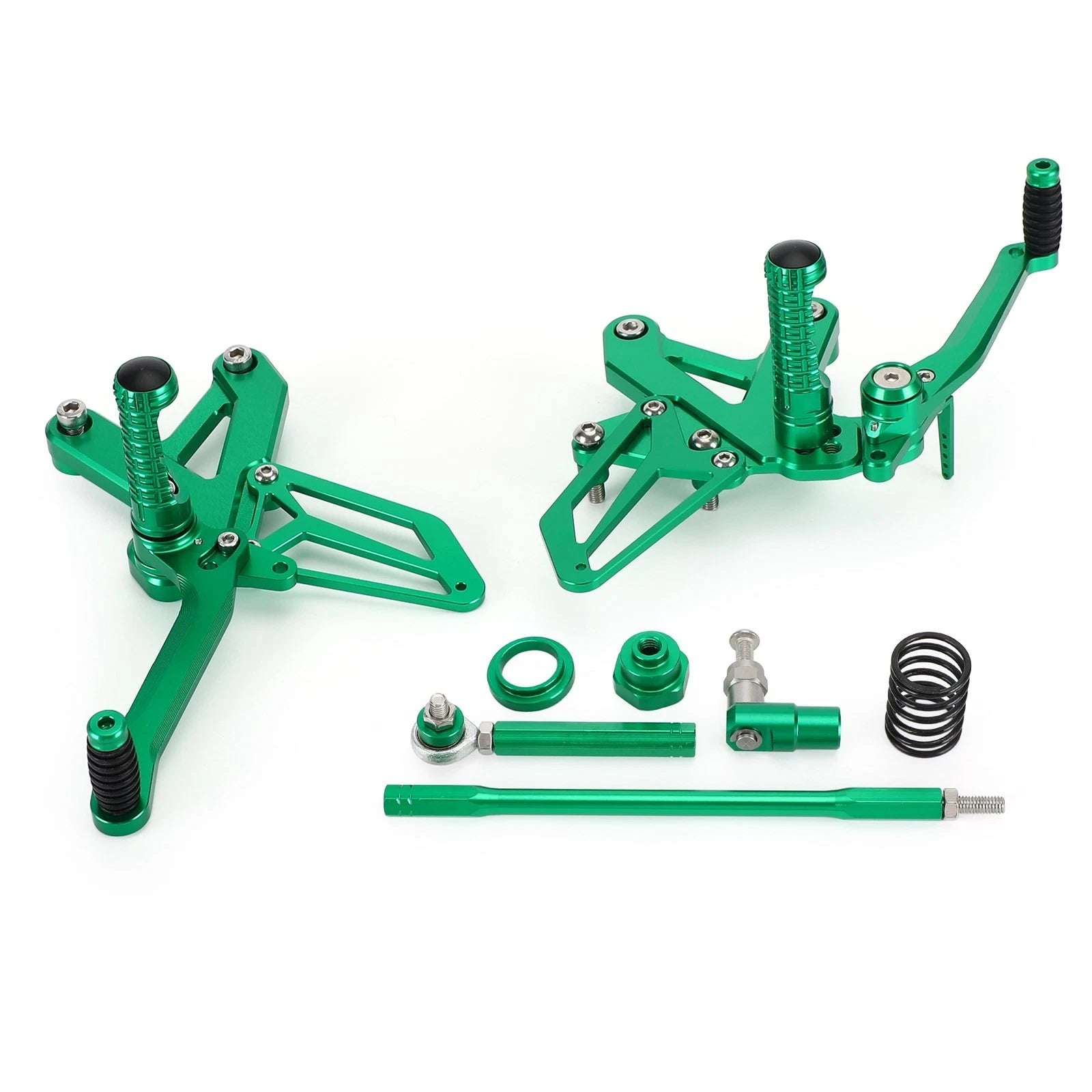 Green Rear Sets Footpegs for Kawasaki Ninja ZX-25R (2020–2021)