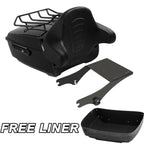 Trunk Backrest Pad Mount Rack for Harley Touring Road King (1997–2008)