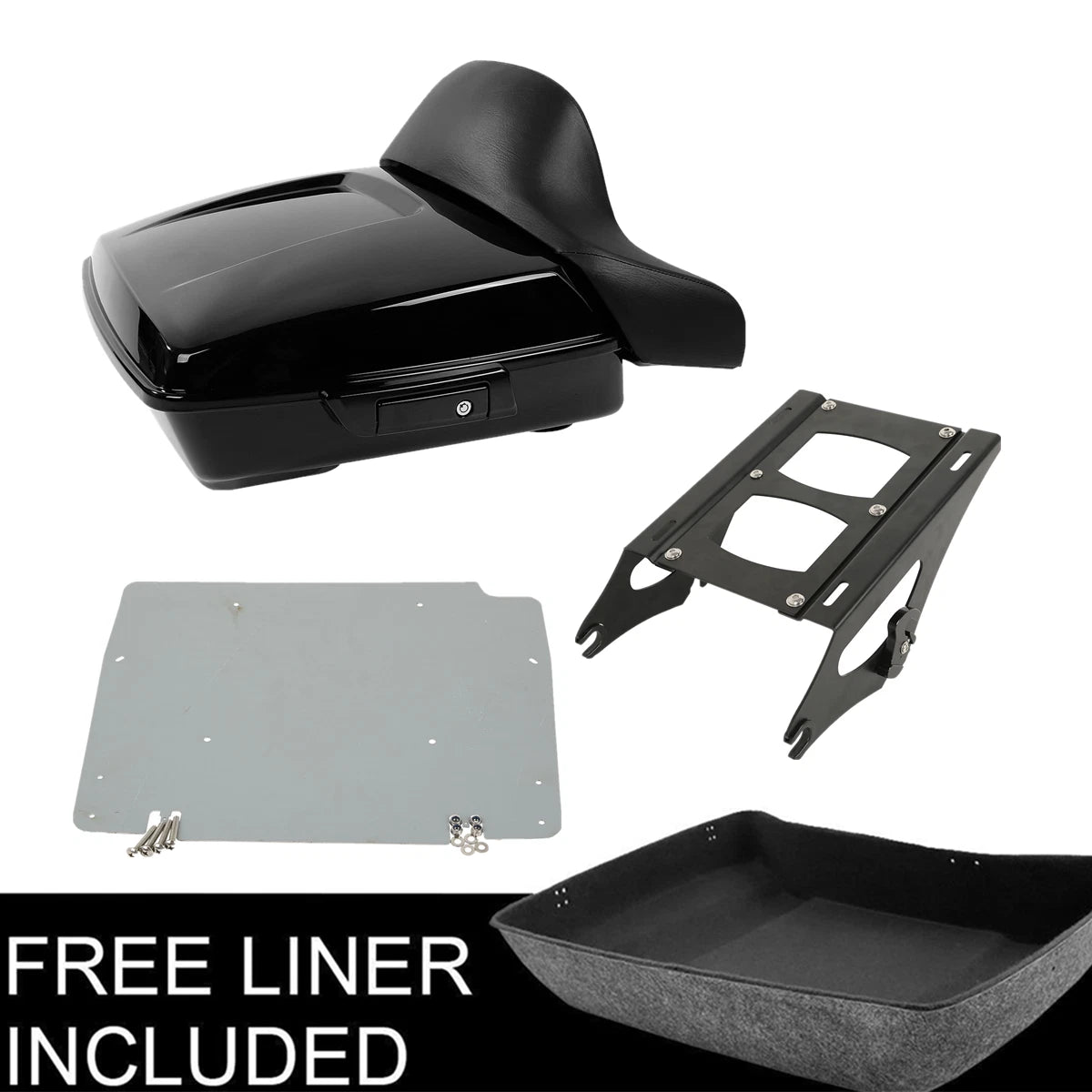 Trunk Pad Mount Rack Plate for Harley Touring FLHT FLHX (2014–2026)