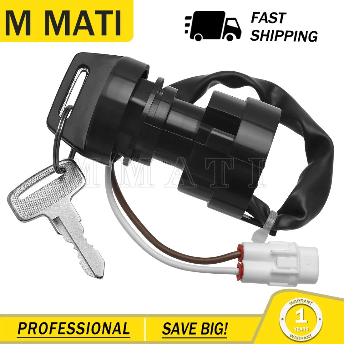 Ignition Key Switch for Kawasaki Bayou 250 KLF250A (2004–2011) 27005-0002