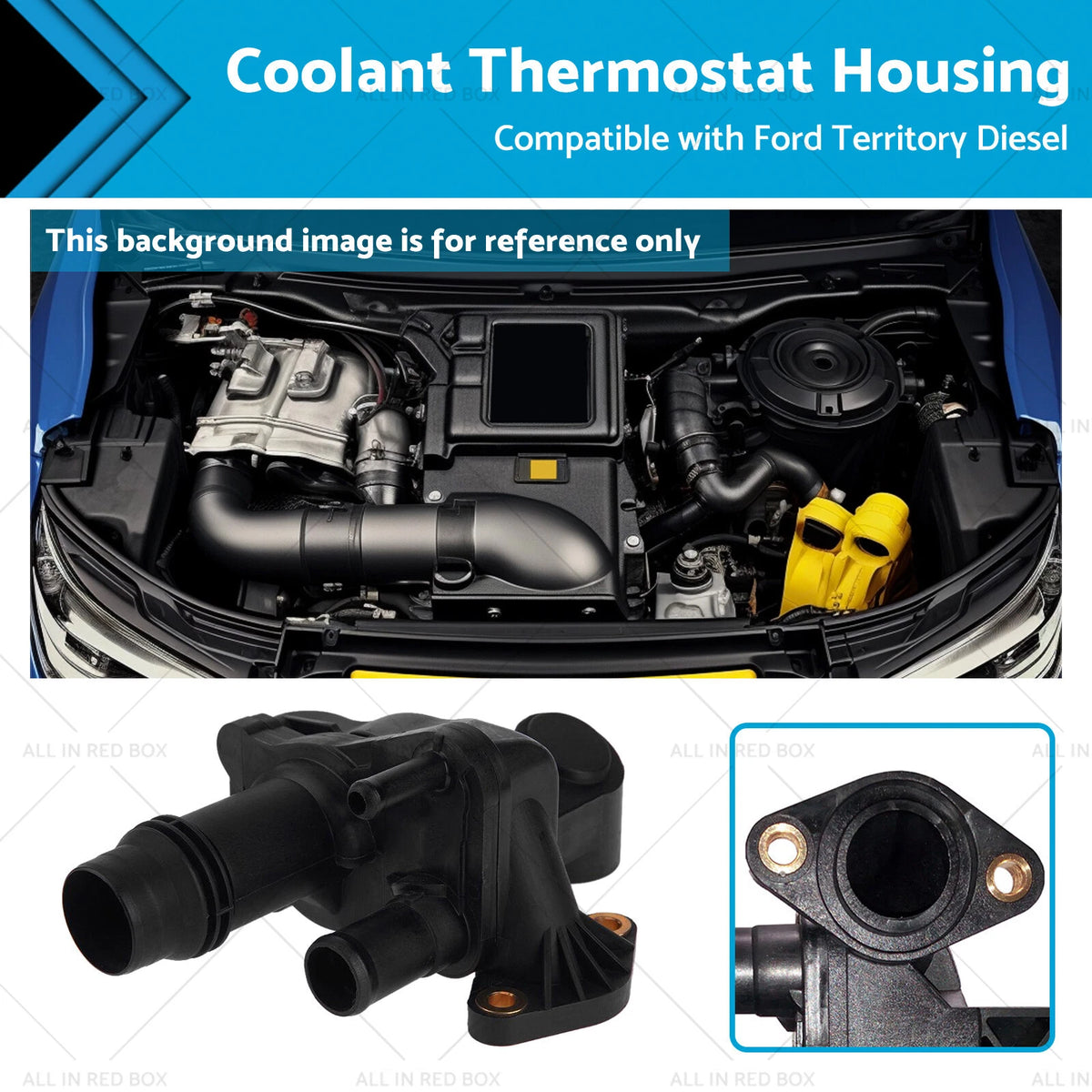 Engine Coolant Thermostat Housing with Seal for Ford Diesel Territory (2004–2011)