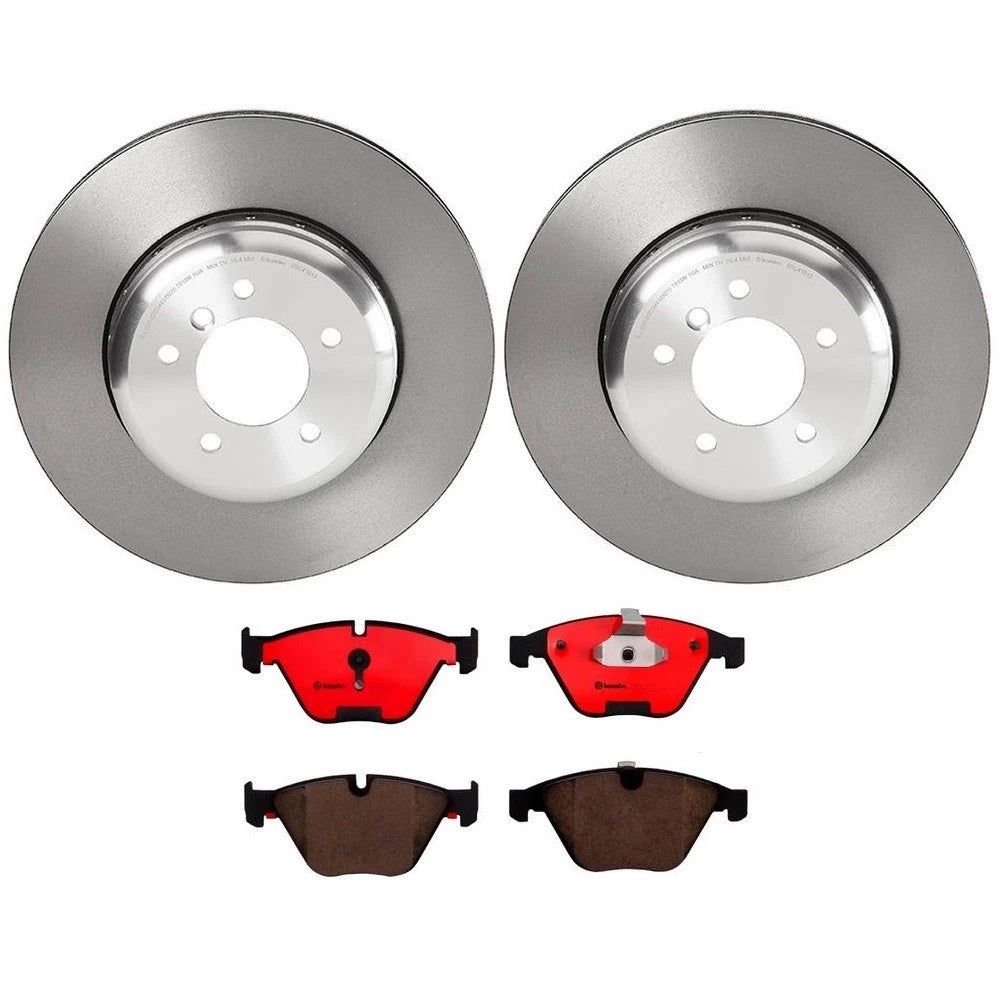 Brembo Front Brake Kit 348mm Rotors Ceramic Pads for BMW E60 E63 E64 (2007–2010)