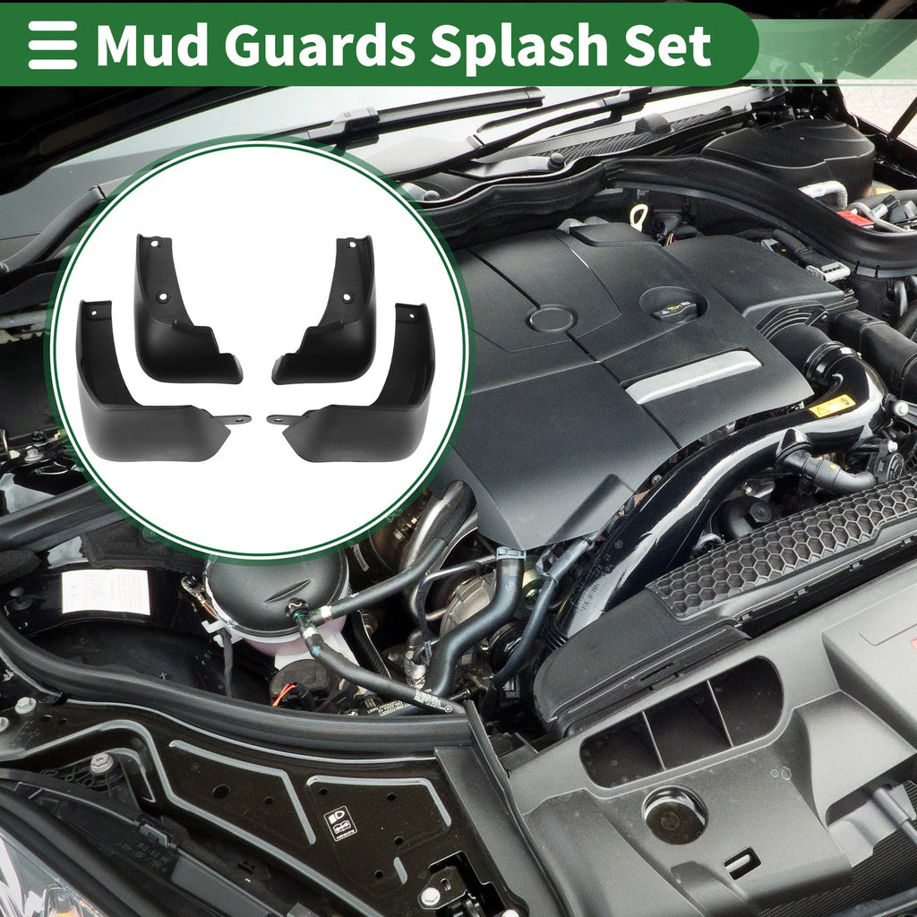 Set of 4 Mud Flaps Splash Guards for Nissan Note (2017–2020)