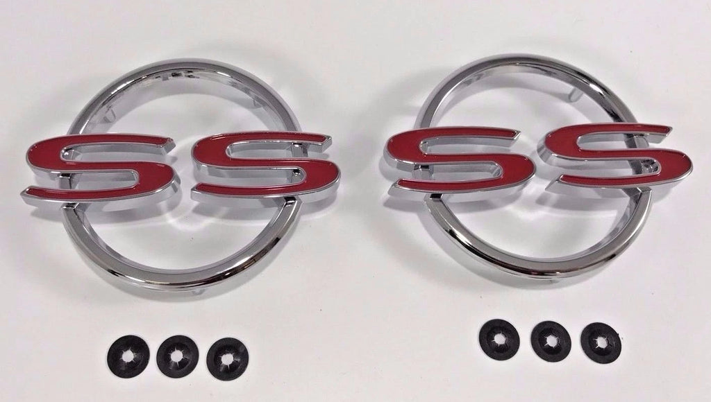Quarter Panel Emblems 2 Pair Replacement for 1964 Chevrolet Impala SS (1964–1964)