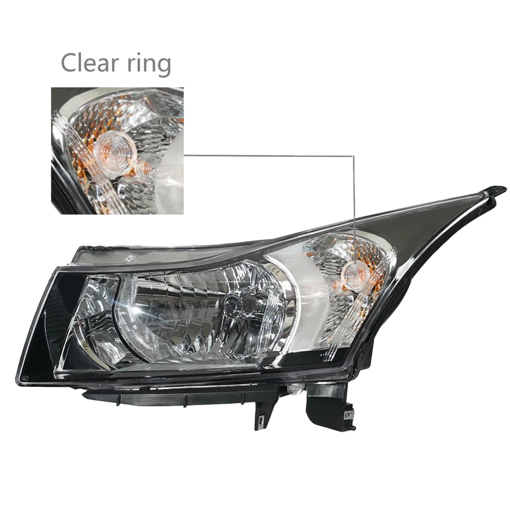 Halogen Headlight Pair with Bulbs for Chevrolet Cruze (2011–2015)