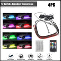 Set of 4 RGB LED Strip Neon Lights for Under Car Underglow System