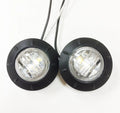 2X 1-1/4" White LED Marker Clearance Lights for Trailer/Truck/RV (24032)