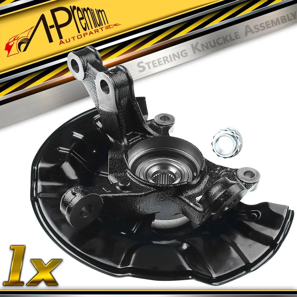 Front Left Steering Knuckle and Hub Bearing for Toyota Corolla (2009-2018)