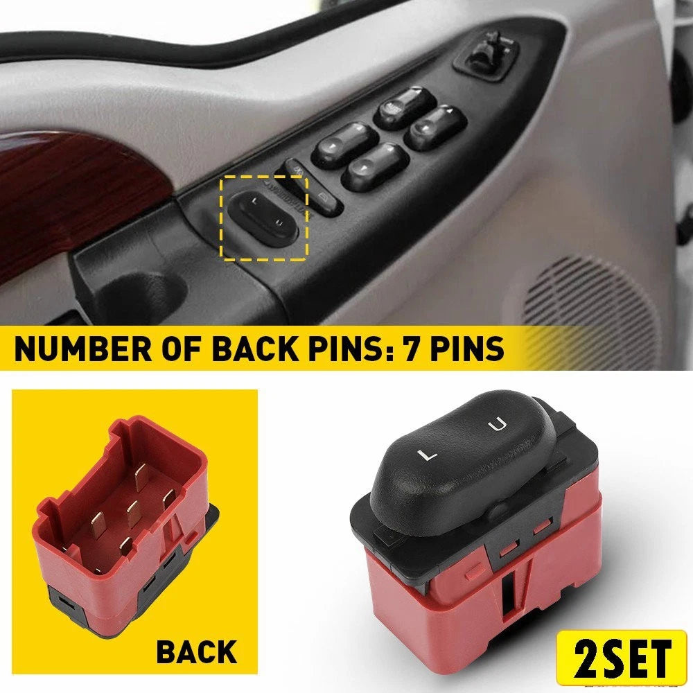 Set of 2 Power Door Lock Switch for Ford F250 F350 Expedition Excursion (1999–2007)