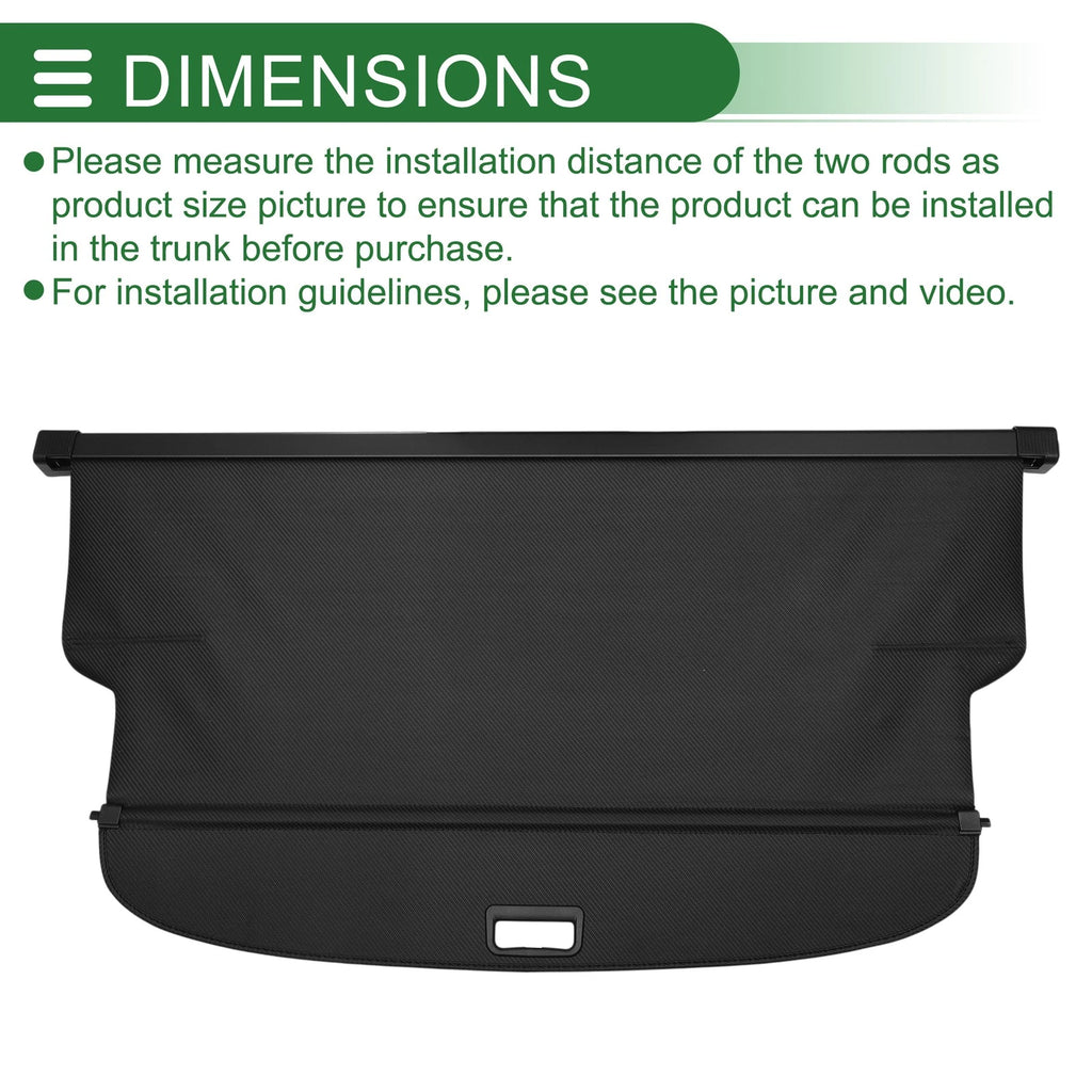 Retractable Cargo Cover for Chevrolet Orlando (2018–2023) Black Carbon Fiber