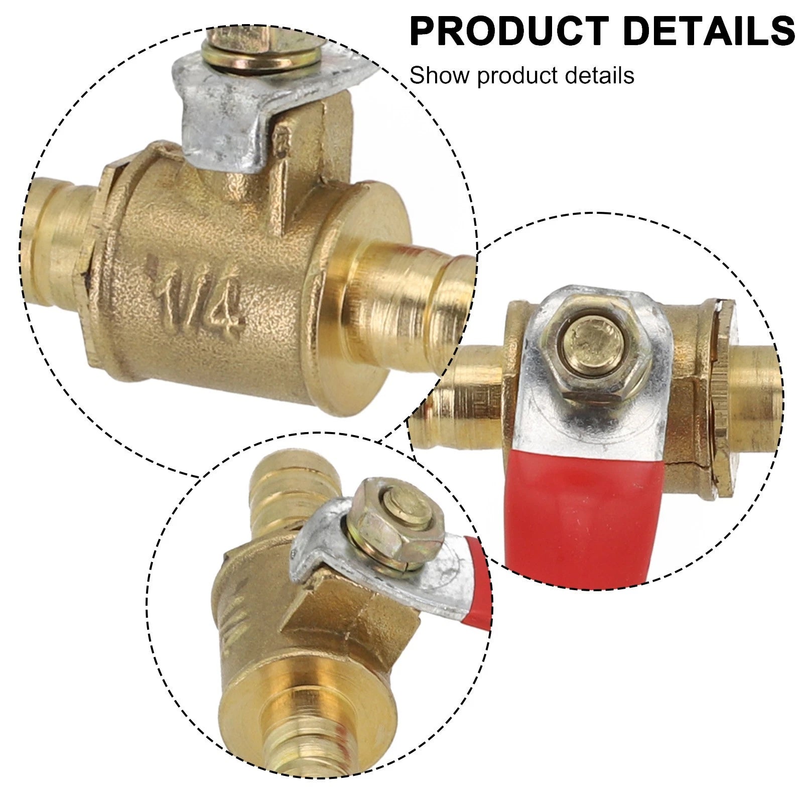 Brass In Line Fuel Tap 8mm 516IN for Tractors