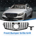 Front Upper Bumper Grille for Mercedes-Benz E300 2009-2013 Black Grills