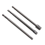 3 Pcs Drill Bit Socket Adapter Set for (1/4", 3/8", 1/2")