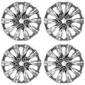 16" 10 Split Spoke Silver Wheel Cover Hubcaps for 2012-2014 Toyota Camry