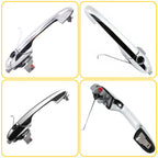 Chrome Door Handle Set for Fiat 500 (2012–2023)