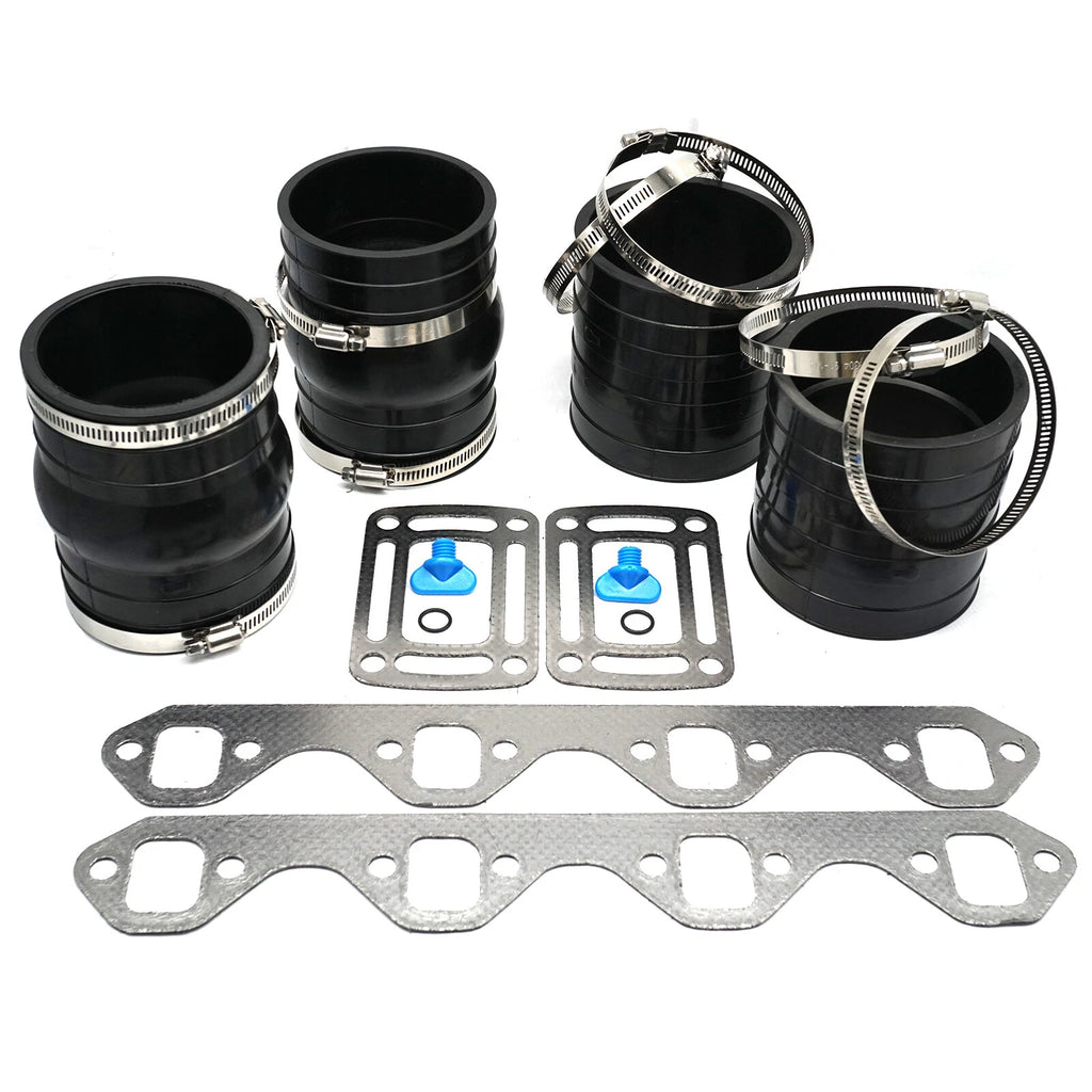Exhaust Bellow Hose Kit W/Gasket for Volvo Penta 5.0/5.8L Sterndrive V8 (3850496)