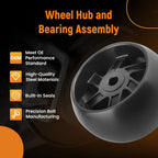 4-Pc Deck Wheels and Hardware for Husqvarna AYP Sears (2010–2010)