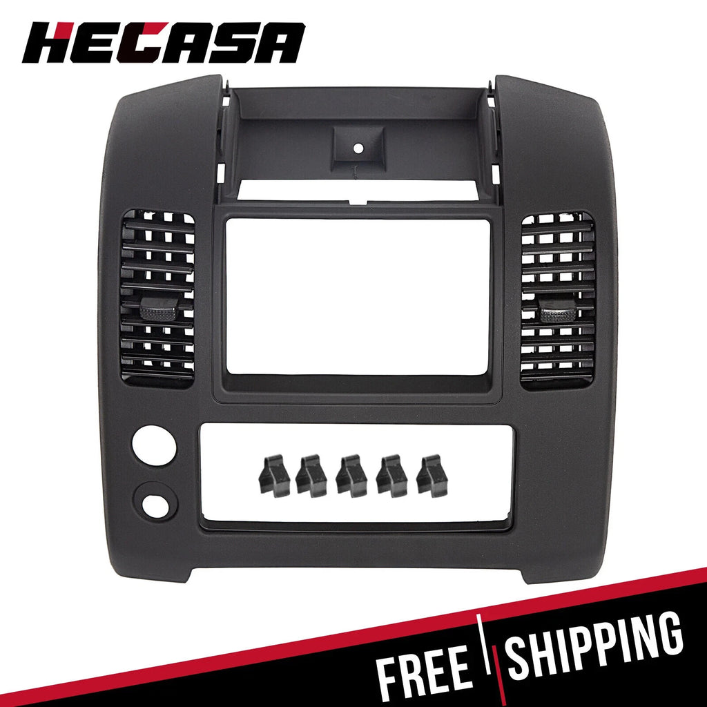 Dash Console Bezel Panel for Nissan Frontier (2005–2020) Matte Black