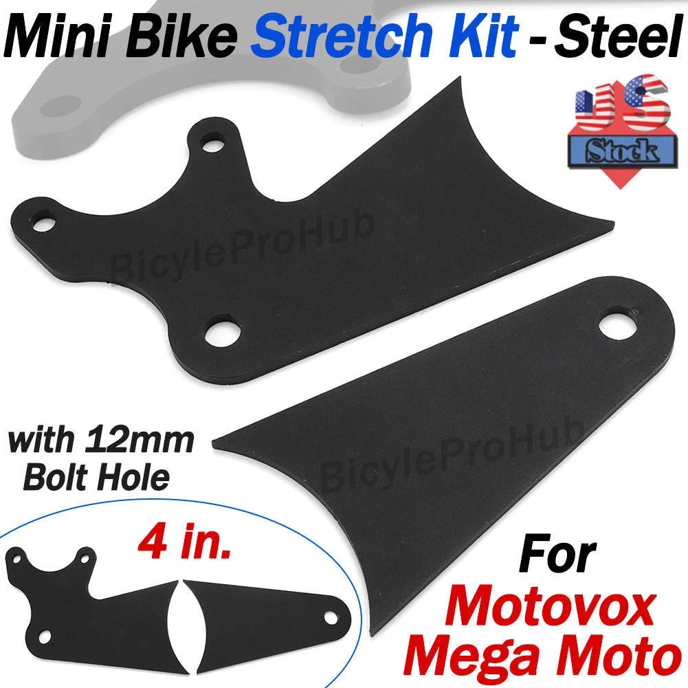 4in Mini Bike Stretch Tabs Kit for Motovox & Mega Moto