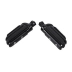 Black Pilot Male Mount Foot Pegs for Harley Touring Softail Dyna