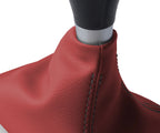 Leather Manual Shift Boot Cover for Toyota Celica (2000–2005) Red Black Stitch