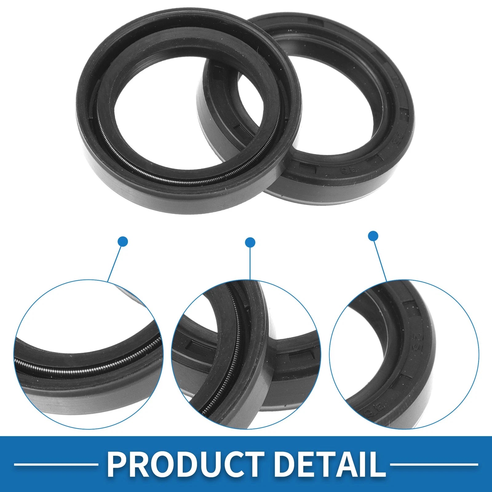 Set of 5 Oil Seal Rotary Shaft Seal Nitrile Rubber 25x36x7mm