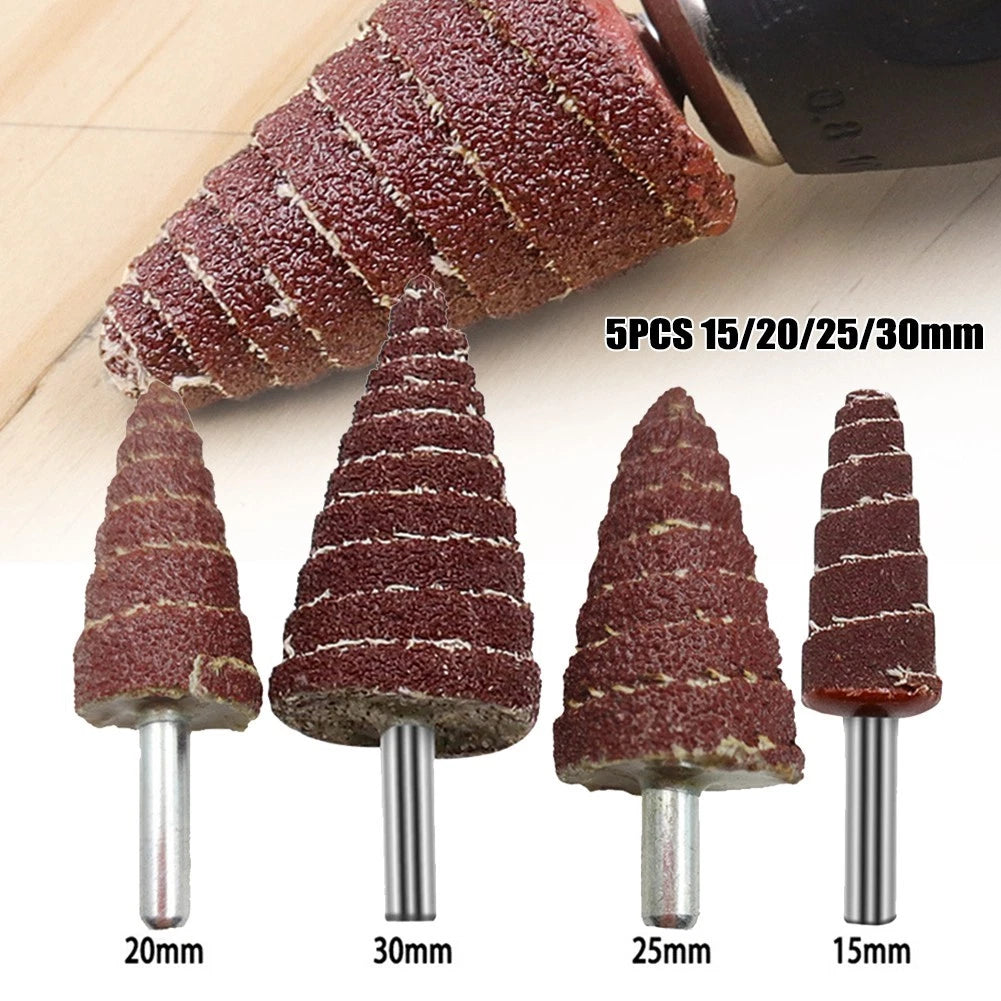 Grinding Head Sandpaper for Wood Plastic Metal Polishing (6mm Shank)