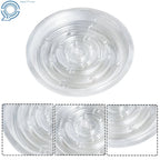 Set of 5 Clear Plastic Drip Trays for Garden Plants 8 Inch