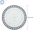 2X 150W UFO LED High Bay Light 18000LM with Hook Safety Rope
