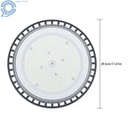 2X 150W UFO LED High Bay Light 18000LM with Hook Safety Rope