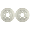 Set of 2 Bosch QuietCast Rear Disc Brake Rotors for W124 300D 300E W201 190D