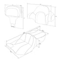 Gel Seat Backrest for Harley Street Road Glide King (2014–2023)