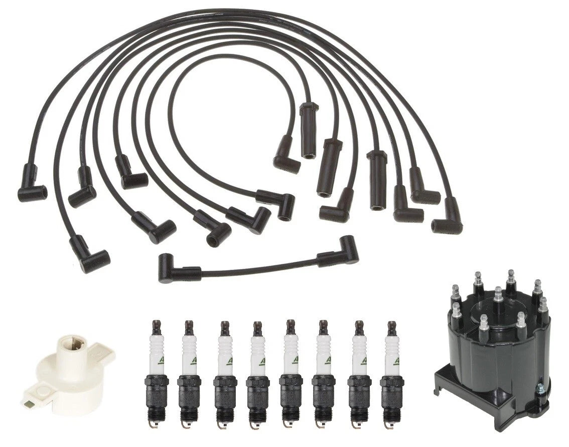 ACDelco Ignition Kit for Chevy Pontiac V8 (Distributor, Rotor, Cap, Spark Plugs)