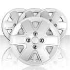 Hubcap Wheel Covers Set of Four 15 Inch Silver Push On for Ford Focus (2006–2011)