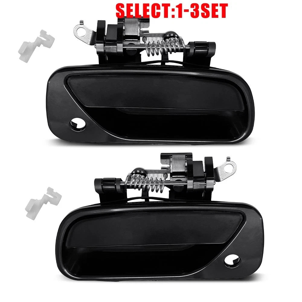 Set of 2 Front Outside Door Handles for Toyota T100 Pickup (1993–1998) Black