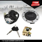 Gas Cap Cover and Ignition Switch for Suzuki GSXR600 (1997â2000)
