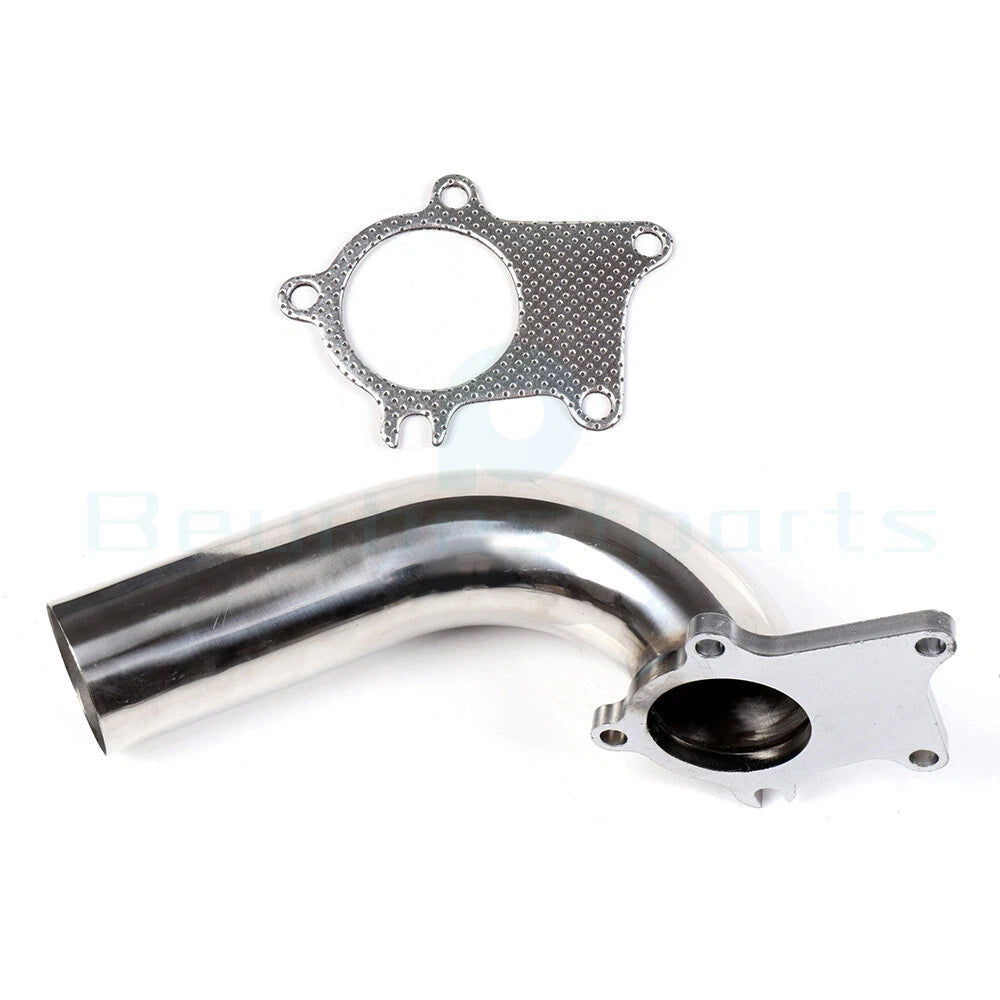 2.5" T3 T4 Universal Turbo Exhaust Pipe 90 Degree Stainless Steel