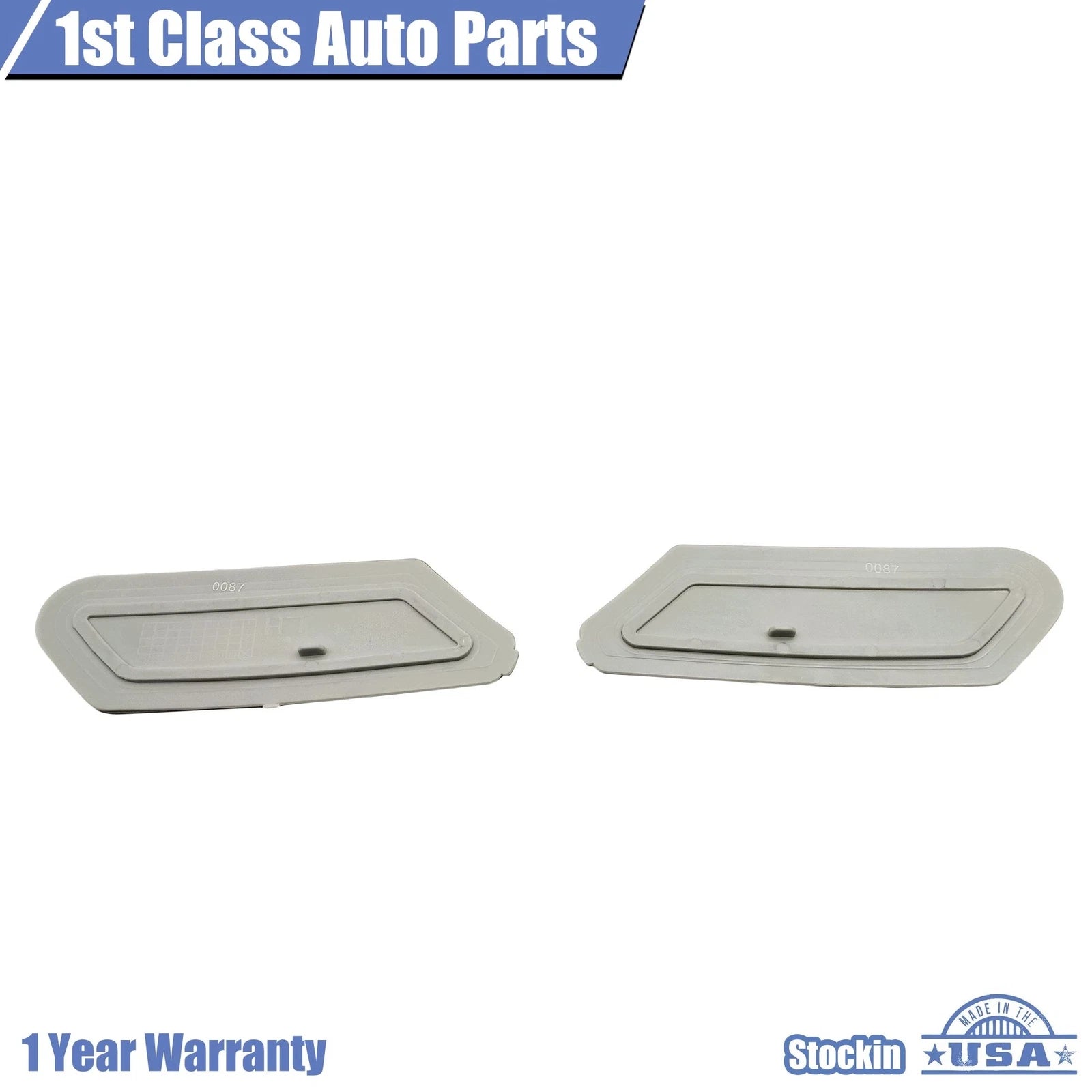 2X Smoke Front Bumper Reflector Side Marker Lights for Audi Q5 (2018-2020)