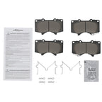 Front Ceramic Brake Pads Kit for Toyota Sequoia/Tacoma (2001–2023)