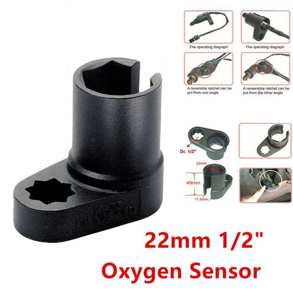 O2 Oxygen Sensor Socket Wrench Tool 22mm 1/2" Universal