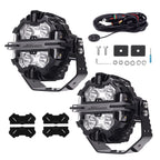 LED Off Road Fog Lights 5" 178W Amber/White DRL for Trucks SUV Pickup ATV