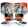 Set of 4 Disc Brake Rotors & Ceramic Pads for Nissan Xterra (2005–2015)