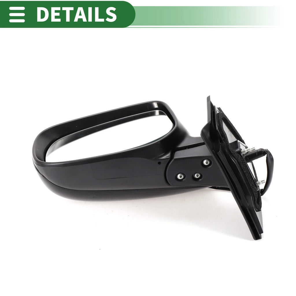 Left Side Door Mirror for Toyota Yaris Hatchback (2012–2018) Manual Folding Gloss Black