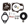 Carburetor Rebuild Kit w/ Float for Johnson Evinrude 65-75 HP (1968-1992)