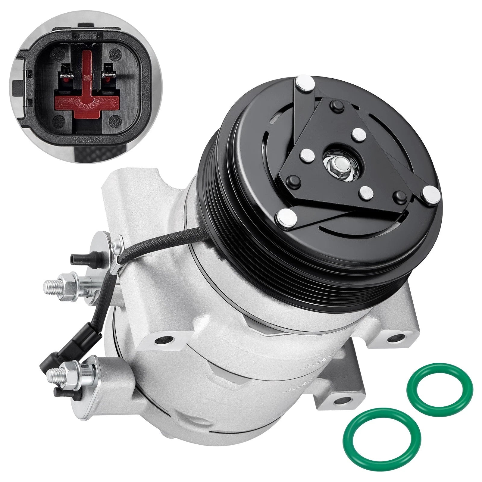 A/C Compressor with 6-Groove Pulley for Lincoln Town Car (2006–2011) CO 10906C