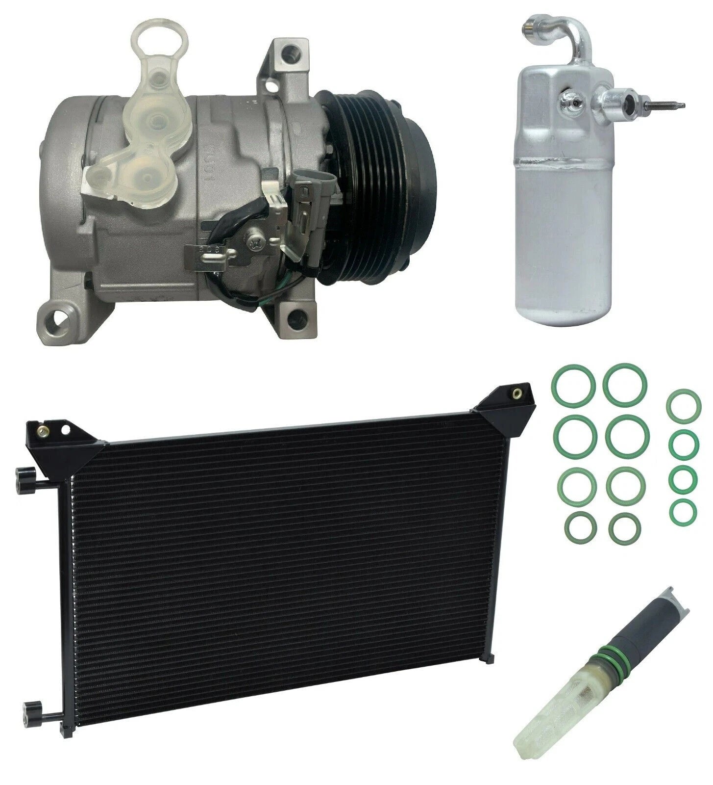 AC Compressor Kit With Condenser for Chevrolet Silverado 3500 HD (2011–2016)